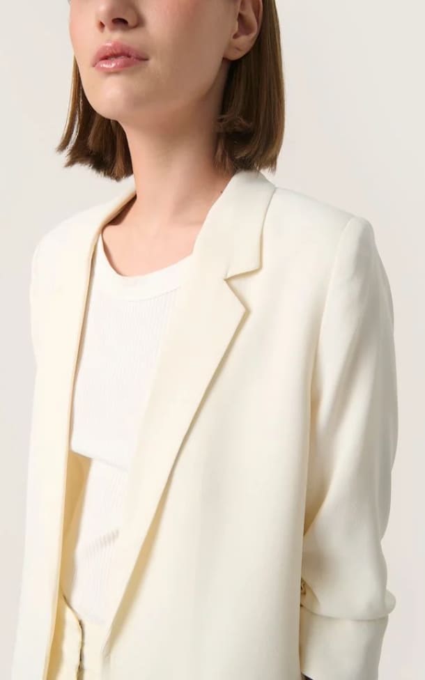 Soaked In Luxury - Shirley Blazer in Whisper White