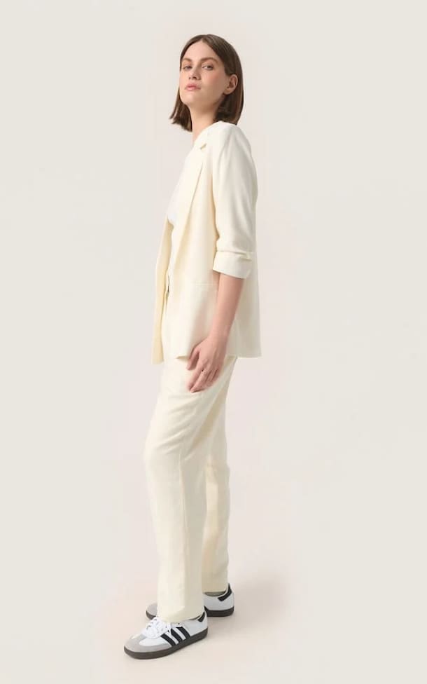 Soaked In Luxury - Shirley Blazer in Whisper White