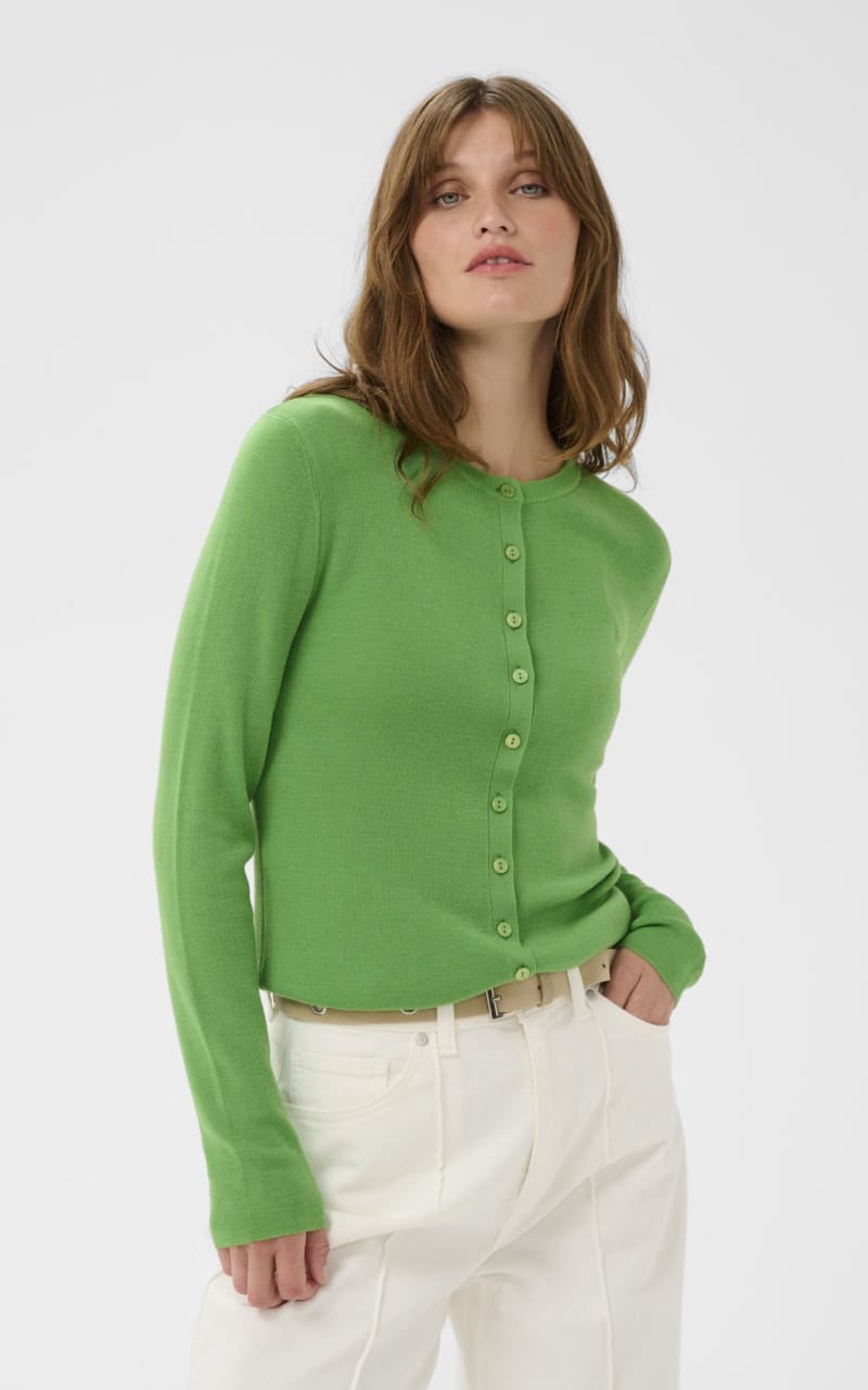 Soaked In Luxury- Molini Cardigan in Vibrant Green