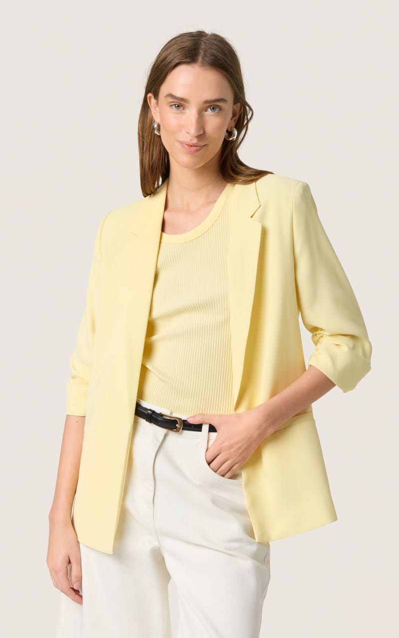 Soaked In Luxury- Shirley Blazer - French Vanilla / XS