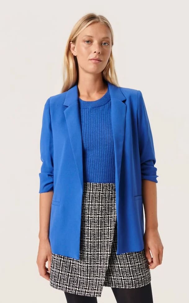 Soaked in Luxury- Shirley Blazer - Beaucoup Blue / XS