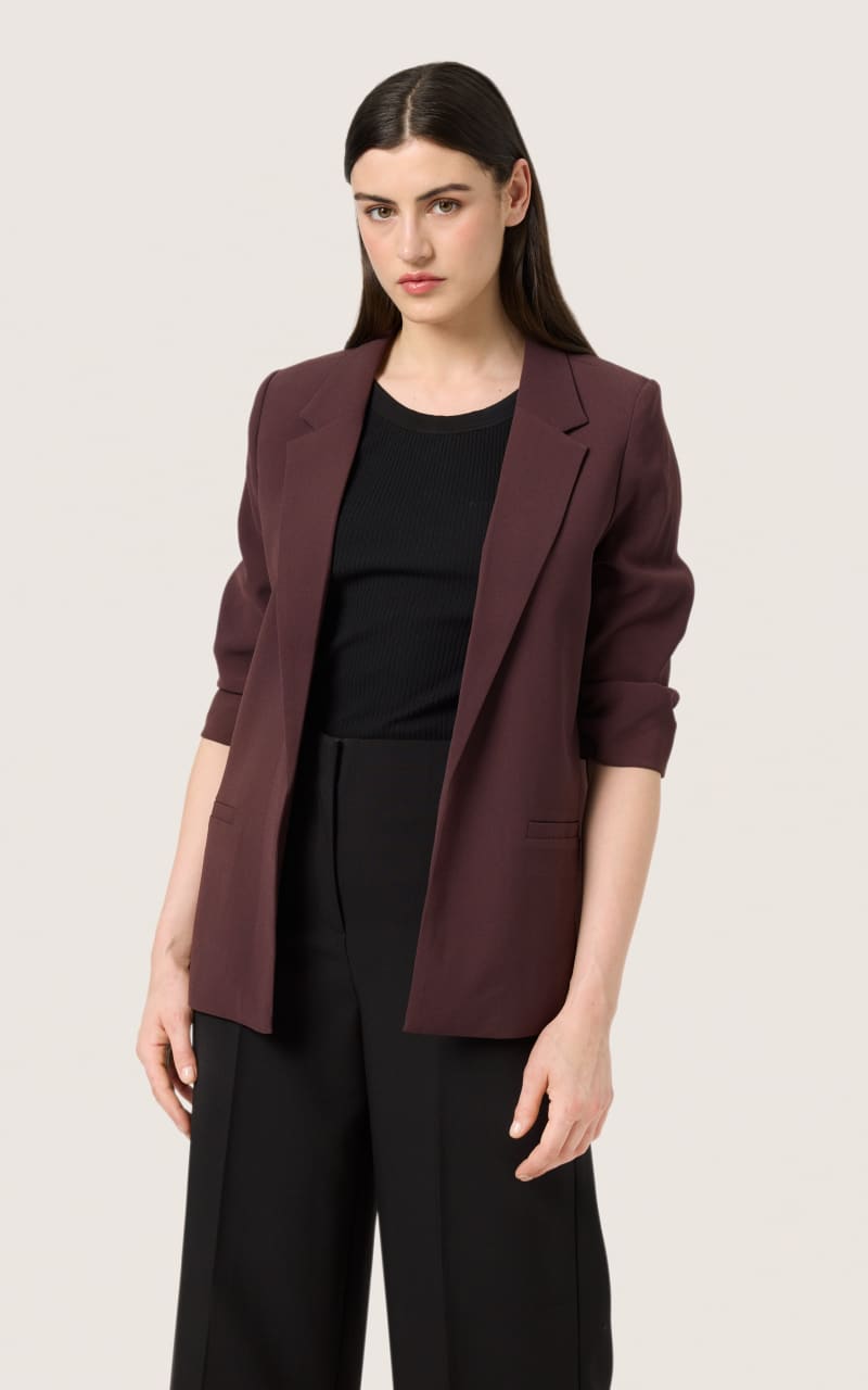 Soaked In Luxury- Shirley Blazer in Fudge - BLAZER