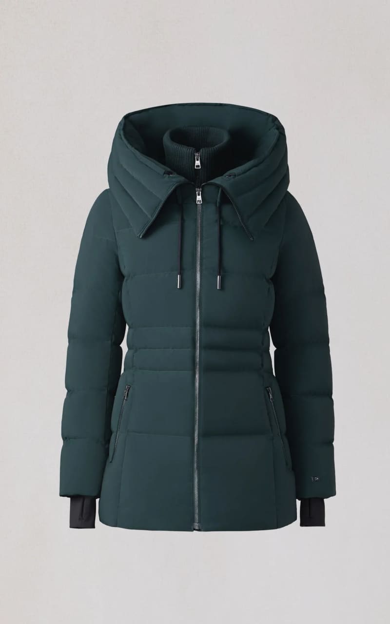 Soia & Kyo- June Down Coat With Bib in Midnight Forest