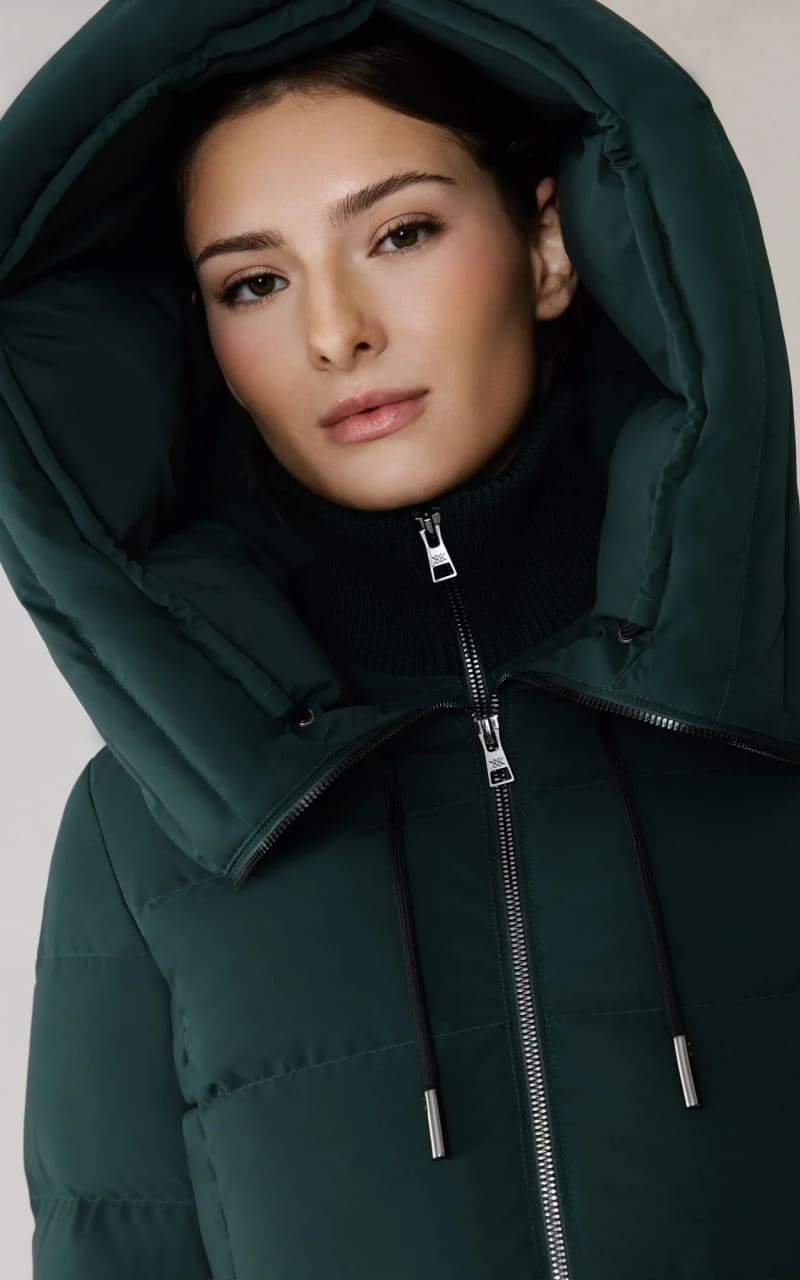 Soia & Kyo- June Down Coat With Bib in Midnight Forest