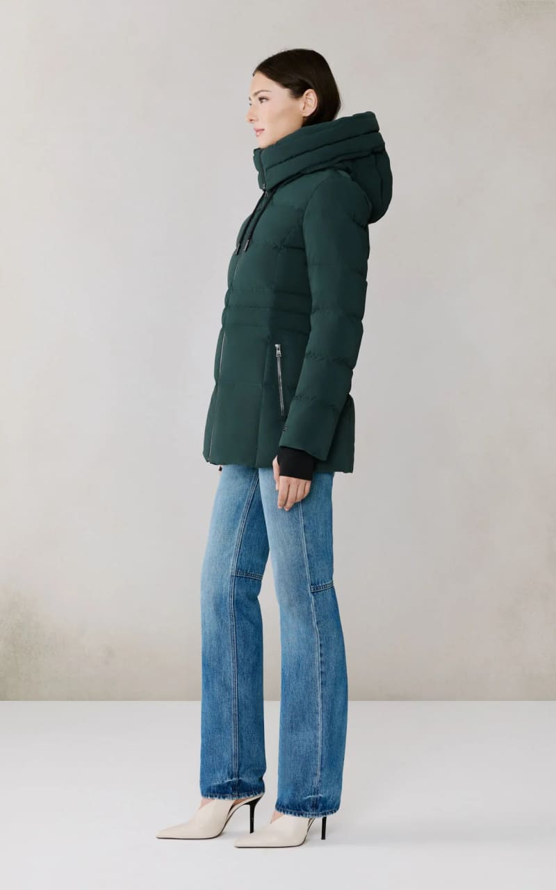 Soia & Kyo- June Down Coat With Bib in Midnight Forest