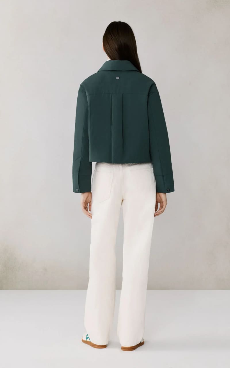 Soia & Kyo- Laleh Duvet Down Cropped Jacket in Midnight