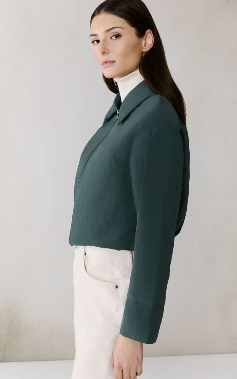 Soia & Kyo- Laleh Duvet Down Cropped Jacket in Midnight