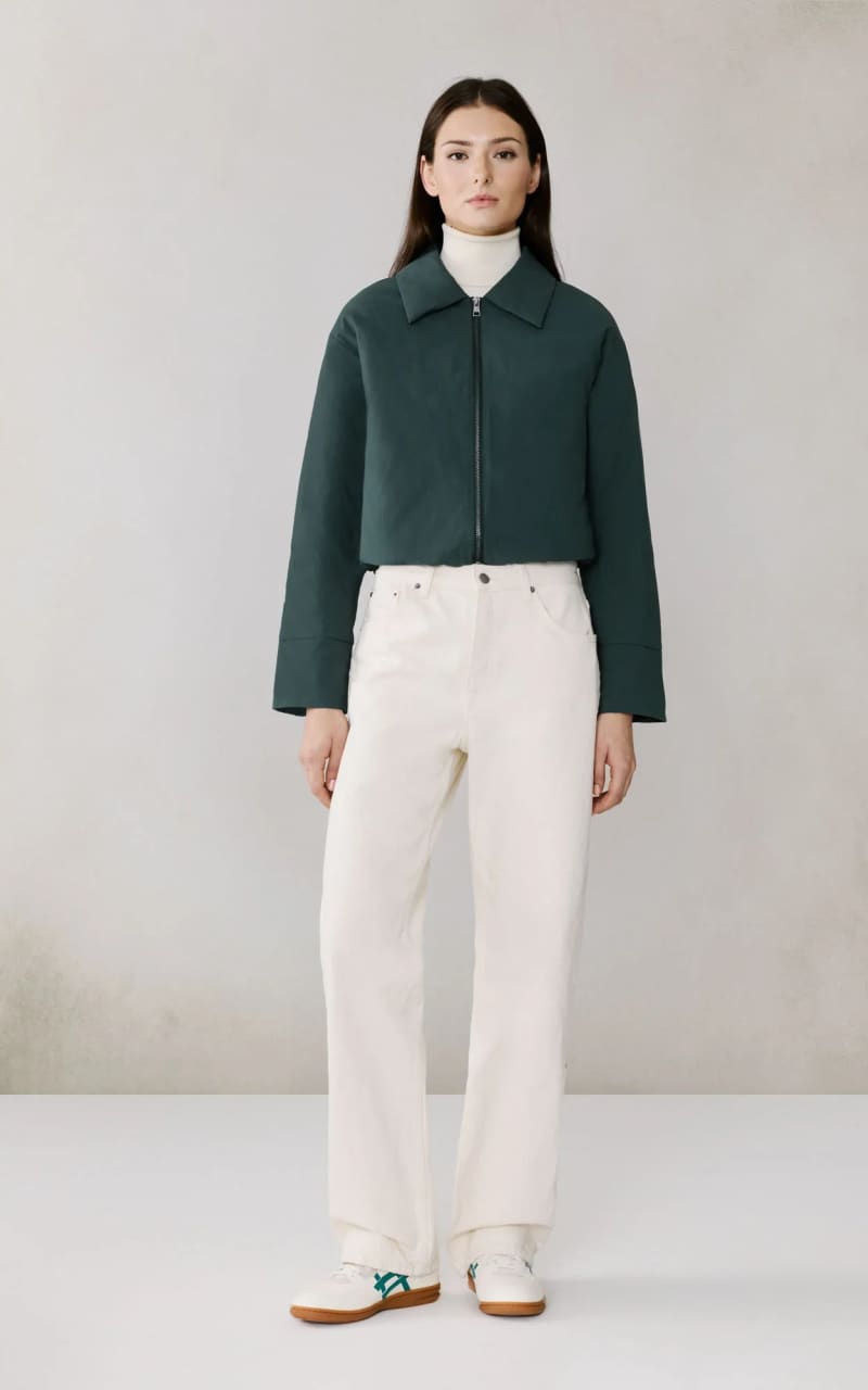 Soia & Kyo- Laleh Duvet Down Cropped Jacket in Midnight