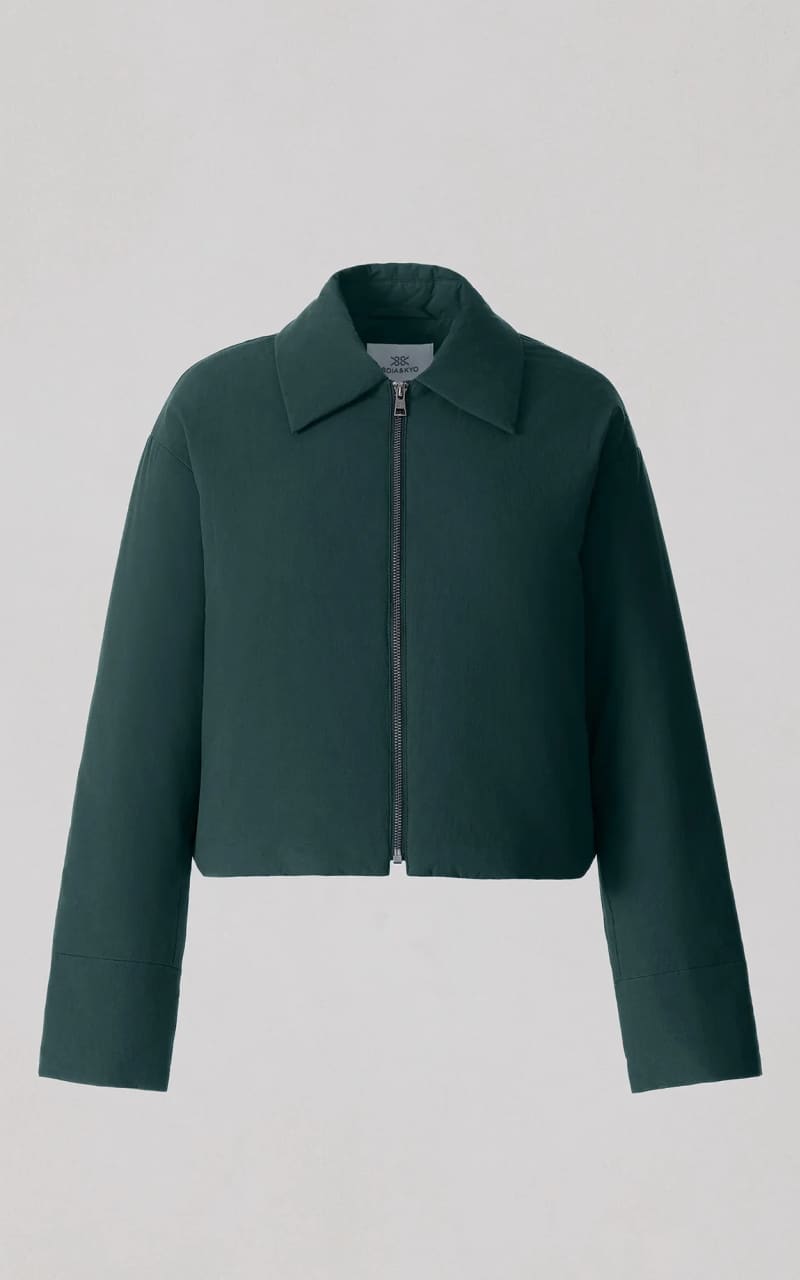 Soia & Kyo- Laleh Duvet Down Cropped Jacket in Midnight