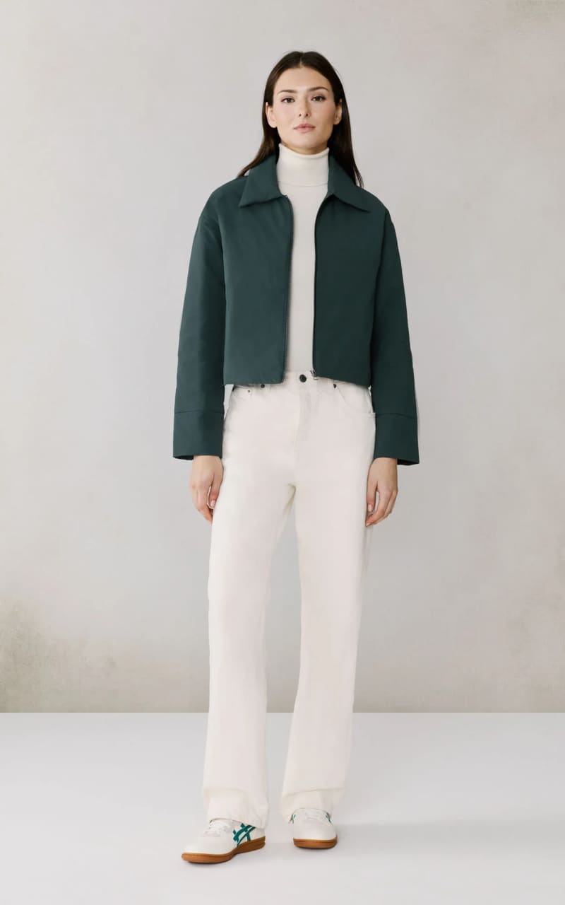 Soia & Kyo- Laleh Duvet Down Cropped Jacket in Midnight