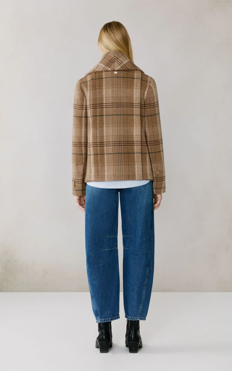 Soia & Kyo- Tala-P Double Breasted Wool Coat in Teak