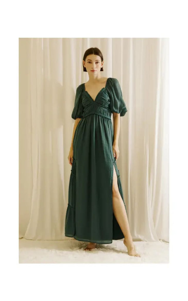 Storia - Monochromatic Maxi Dress - Dresses