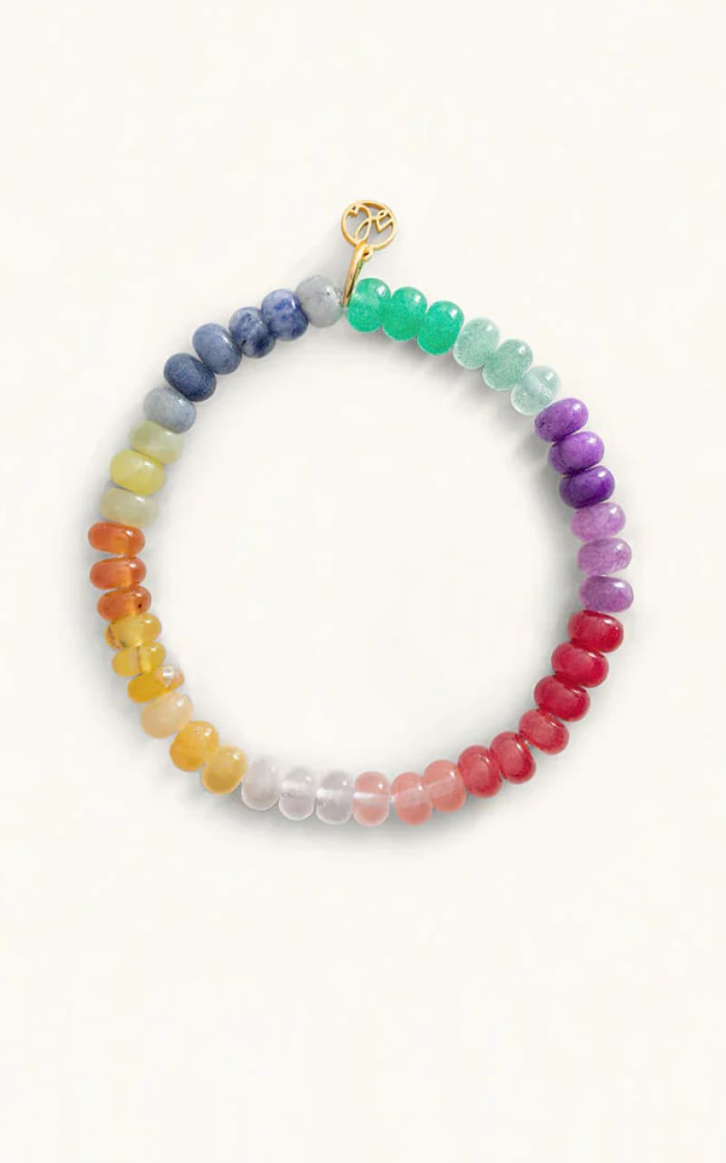 Sugar Blossom- Stretch Bracelet - Rainbow - jewelry