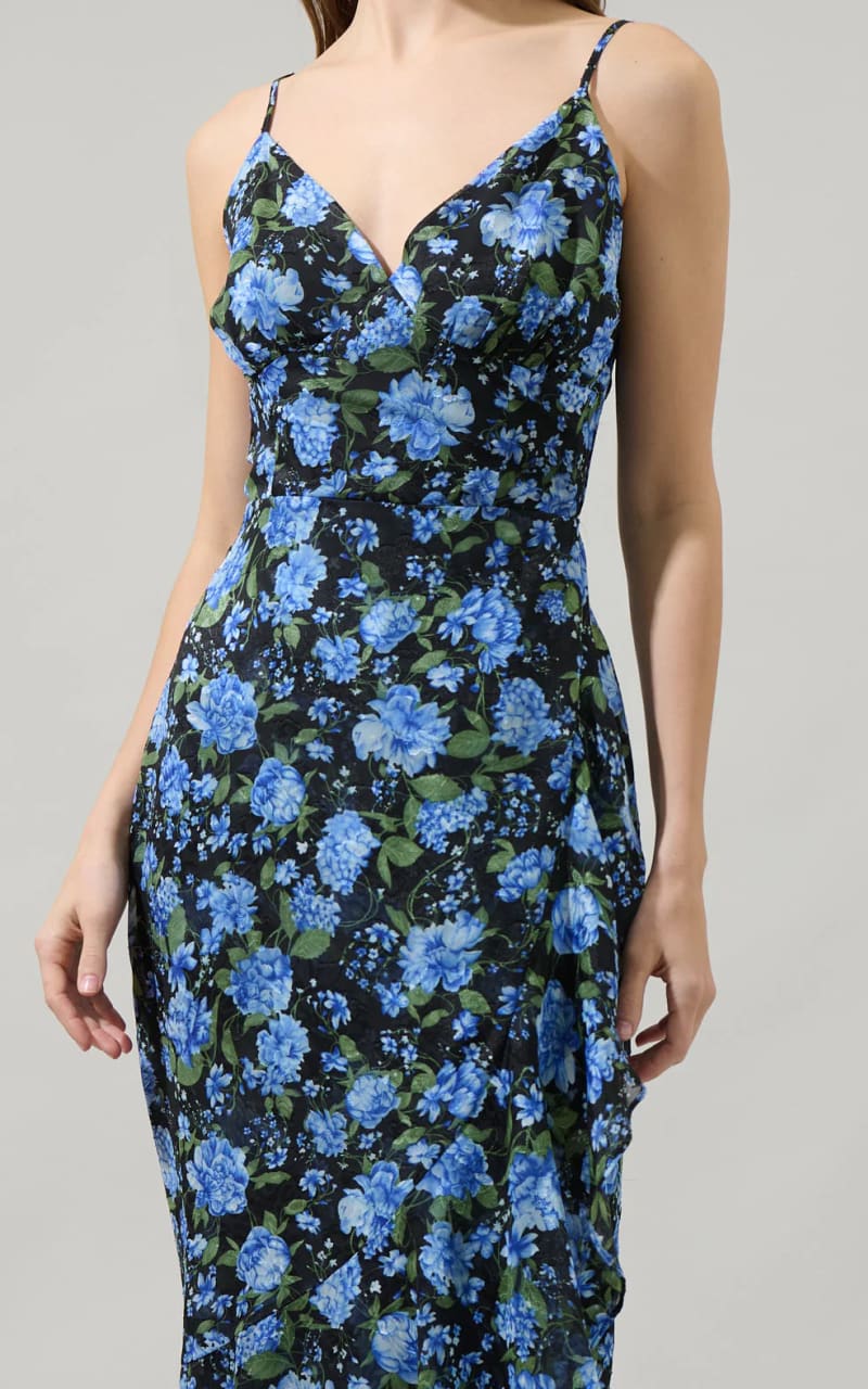 Sugarlips- Lyssa Floral Doris Ruffle Maxi Dress - DRESS