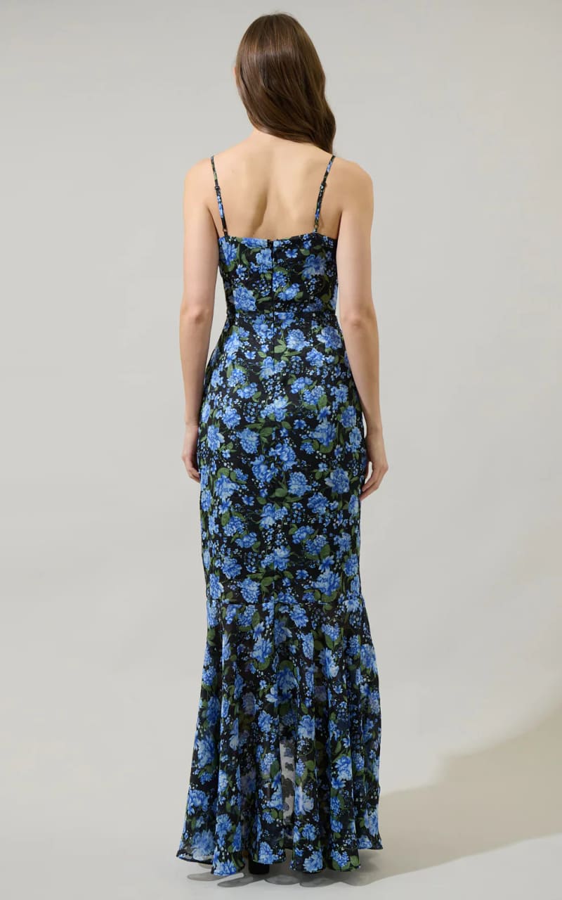 Sugarlips- Lyssa Floral Doris Ruffle Maxi Dress - DRESS