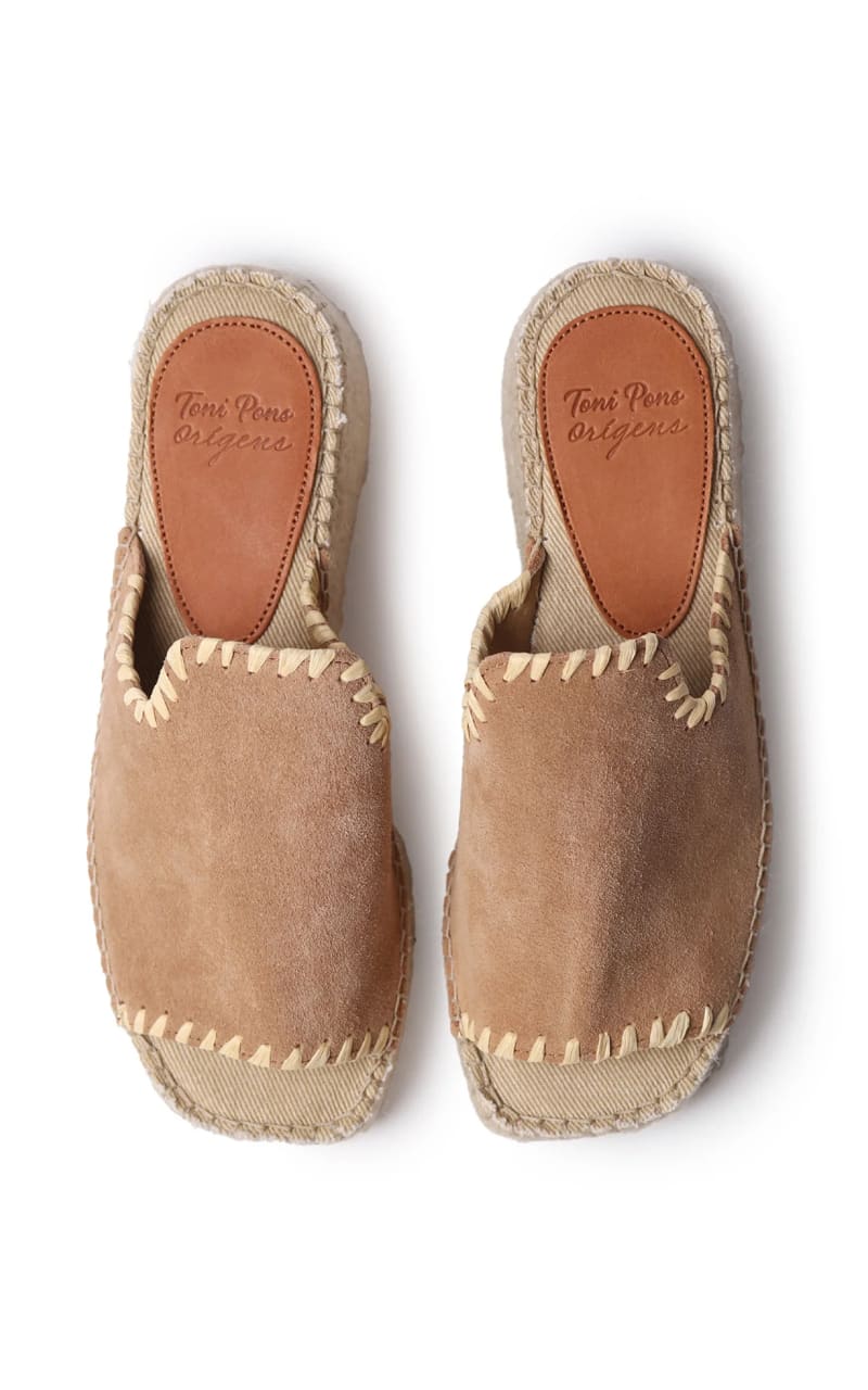 Toni Pons- Ilenia Split Wedge Sandal in Camel - footwear