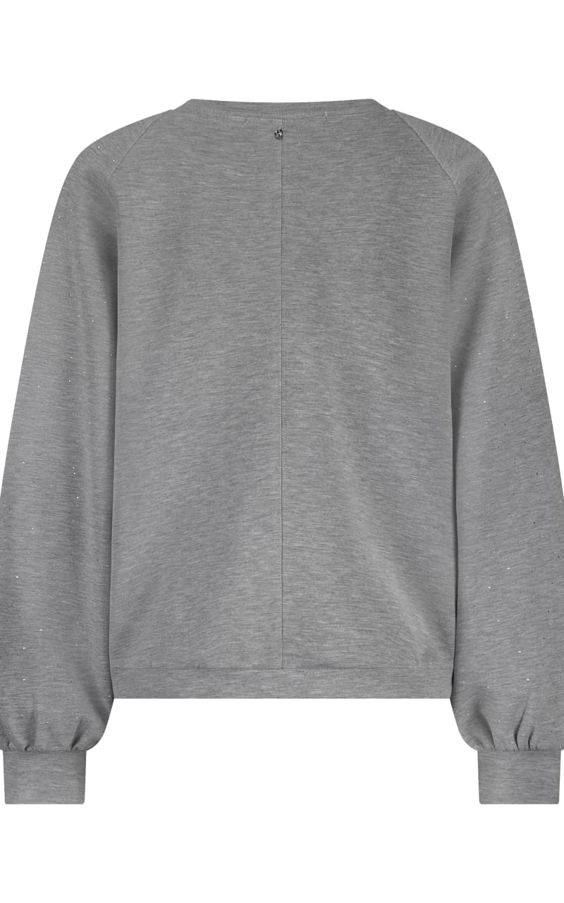 Tramontana - Rhinestones Technical Sweat Jumper in Grey