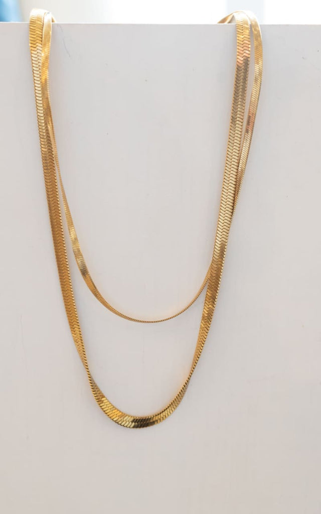 Twisted Baubles - 2in 1 Herringbone Necklace - jewelry