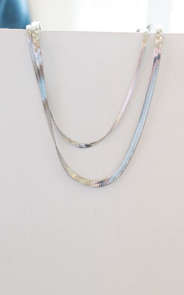 Twisted Baubles - 2in 1 Herringbone Necklace - jewelry