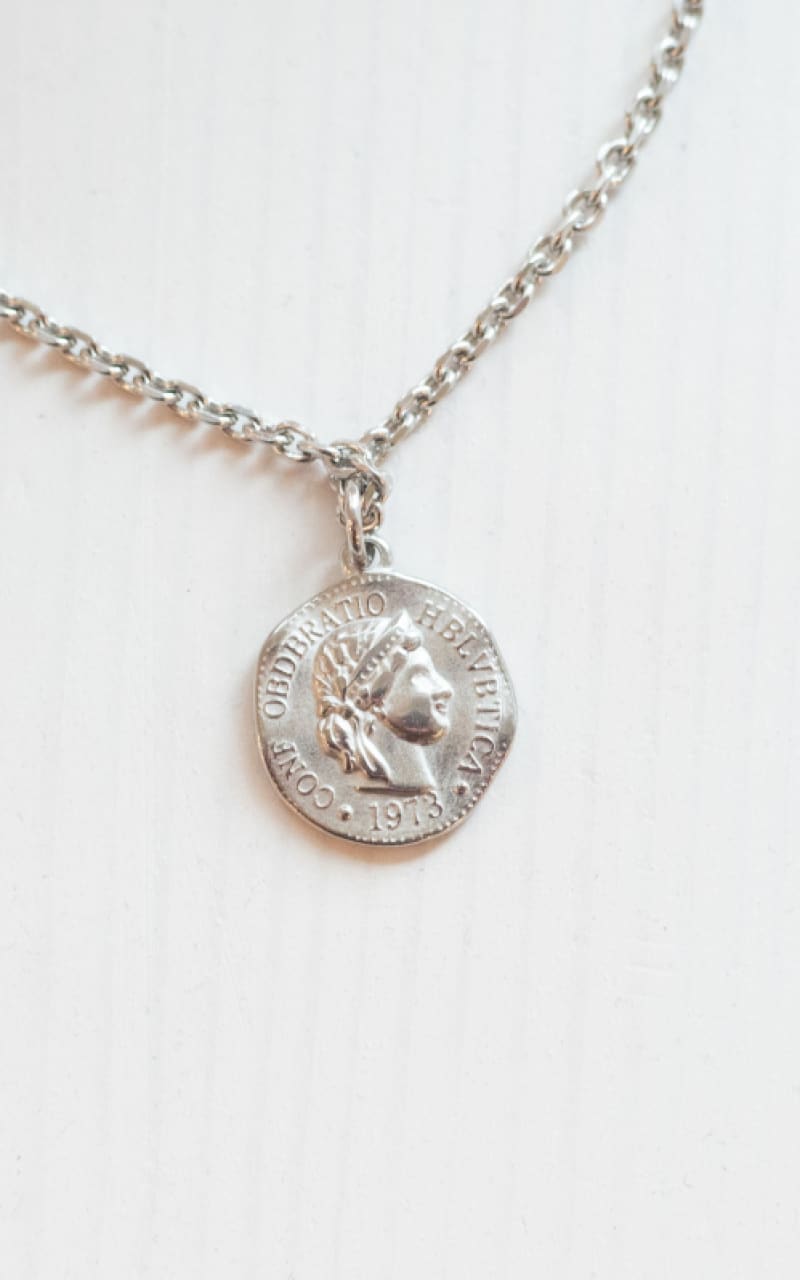 Twisted Baubles- Coin Charm Necklace - jewelry