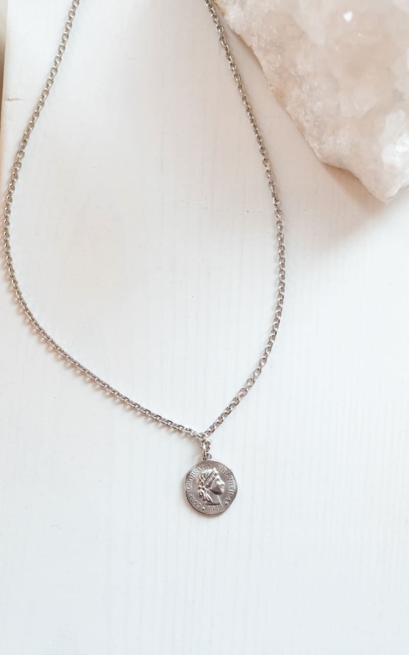 Twisted Baubles- Coin Charm Necklace - jewelry