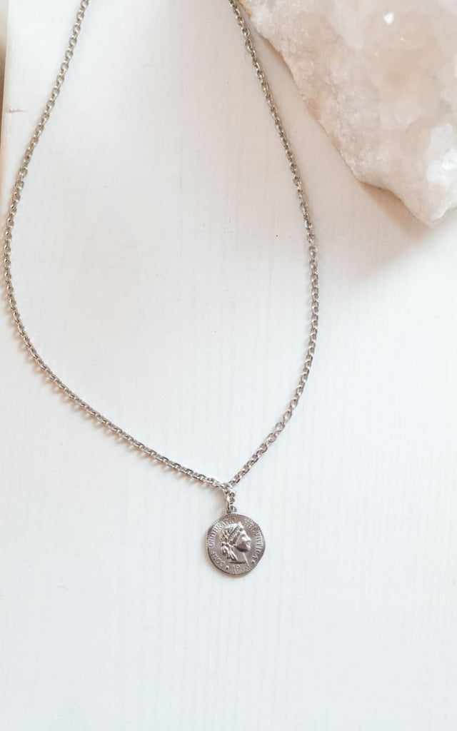 Twisted Baubles- Coin Charm Necklace - jewelry