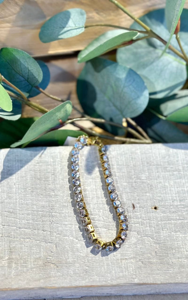 Twisted Baubles- Cubic Stones Tennis Bracelet - jewelry