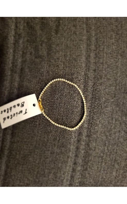 Twisted Baubles- Cubic Zirconia Tennis Bracelet - jewelry