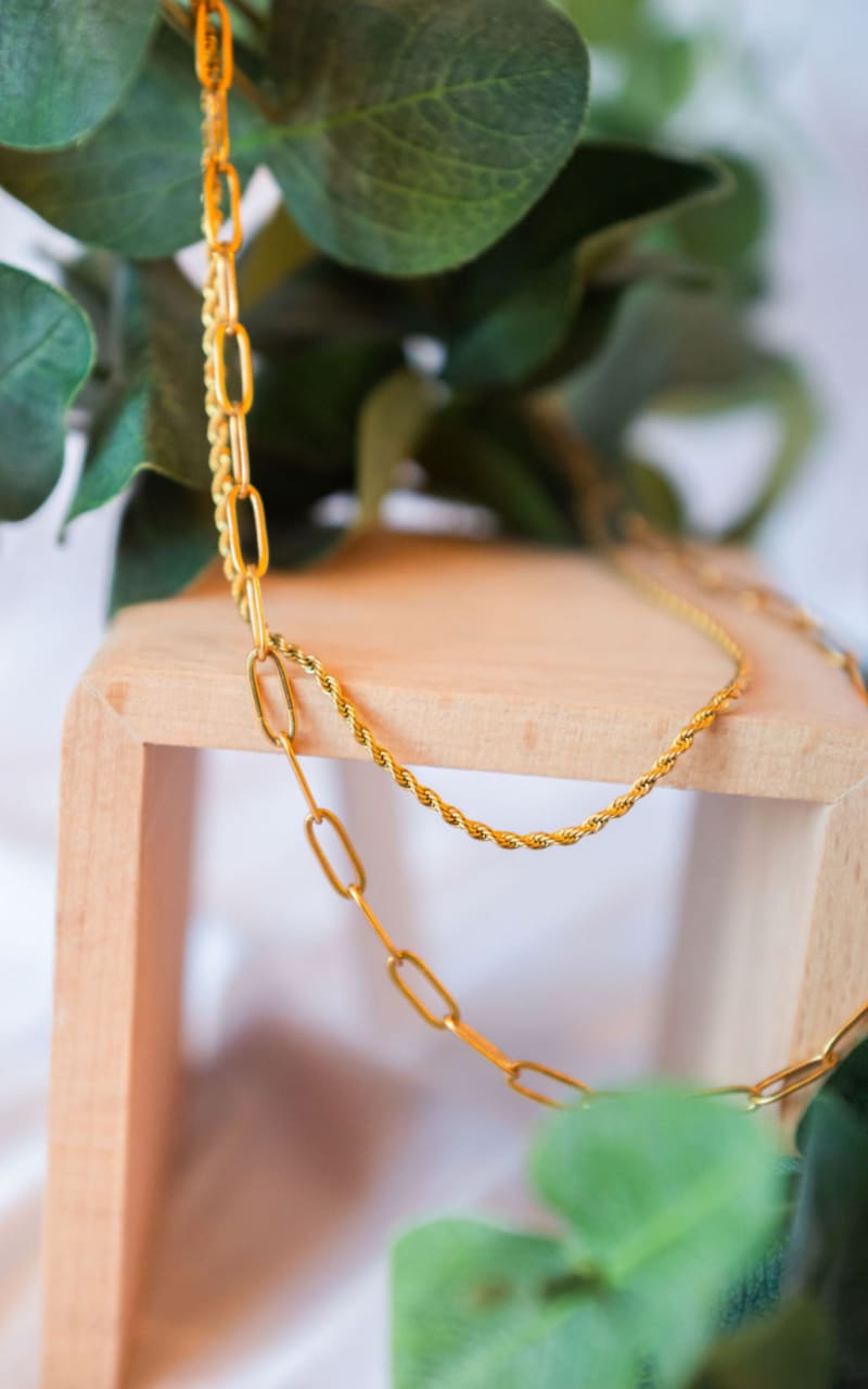 Twisted Baubles - Double Chain - jewelry