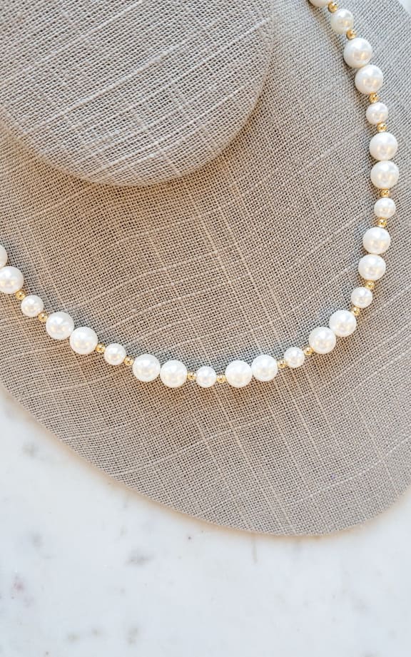 Twisted Baubles- Svarowski Pearl Necklace - jewelry