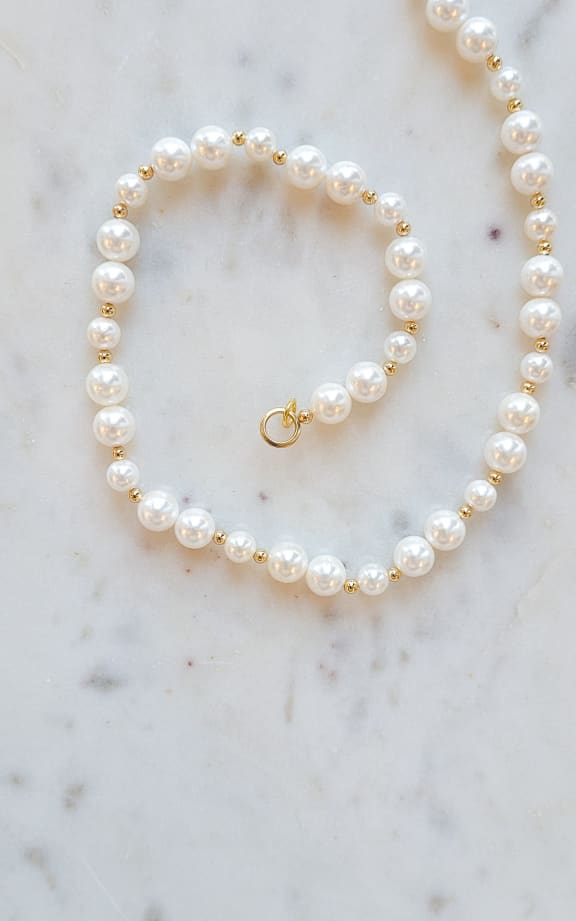 Twisted Baubles- Svarowski Pearl Necklace - jewelry