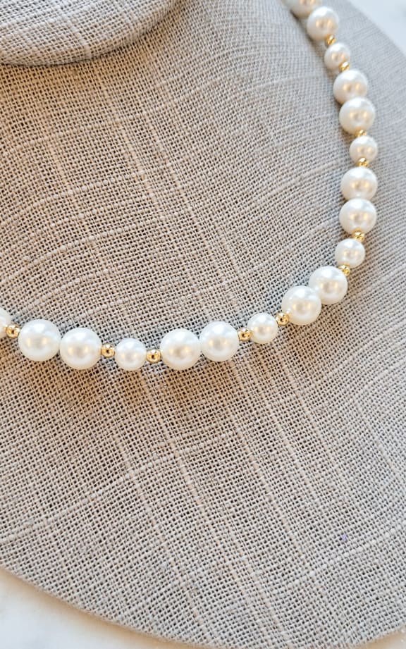 Twisted Baubles- Svarowski Pearl Necklace - jewelry