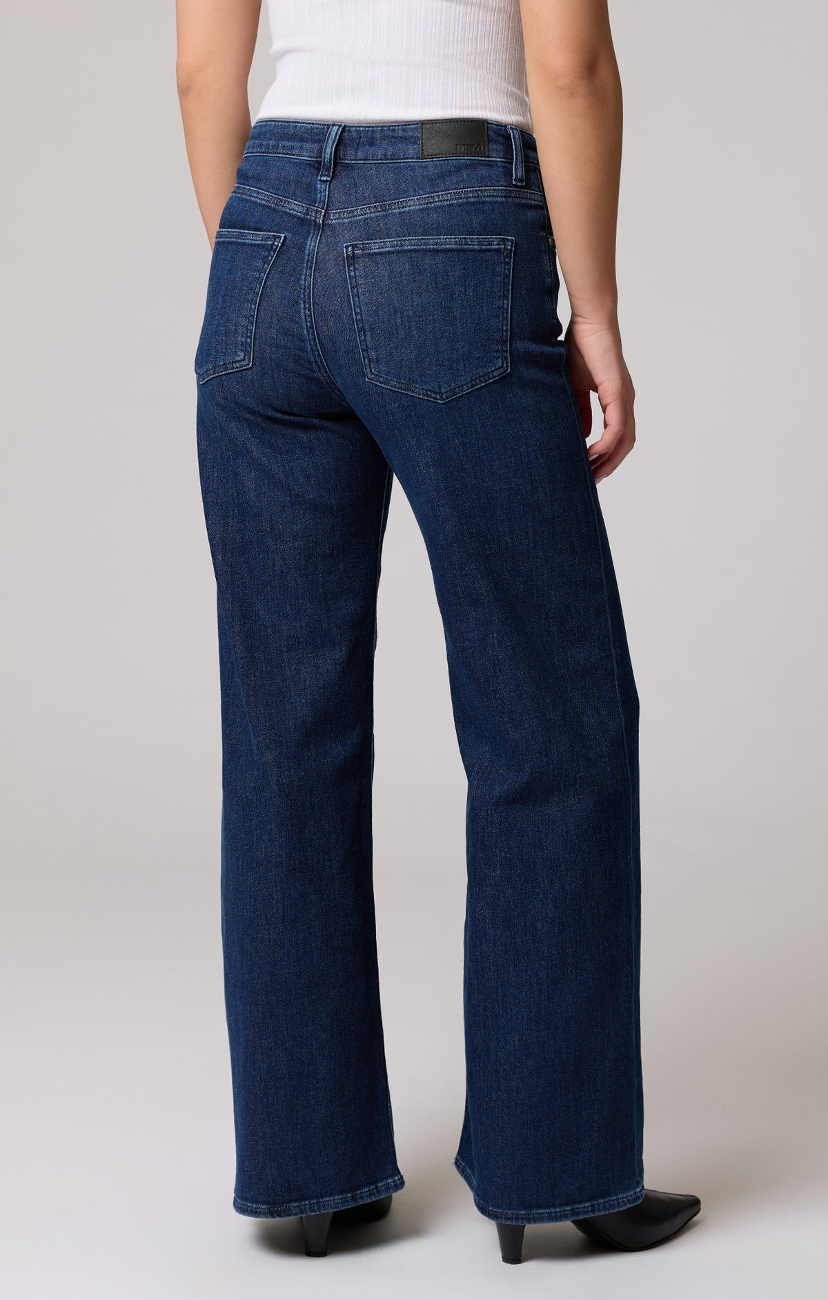 Mavi- Florida Mid Rise Wide Leg Jeans in Deep Cashmere Lite 32" Inseam