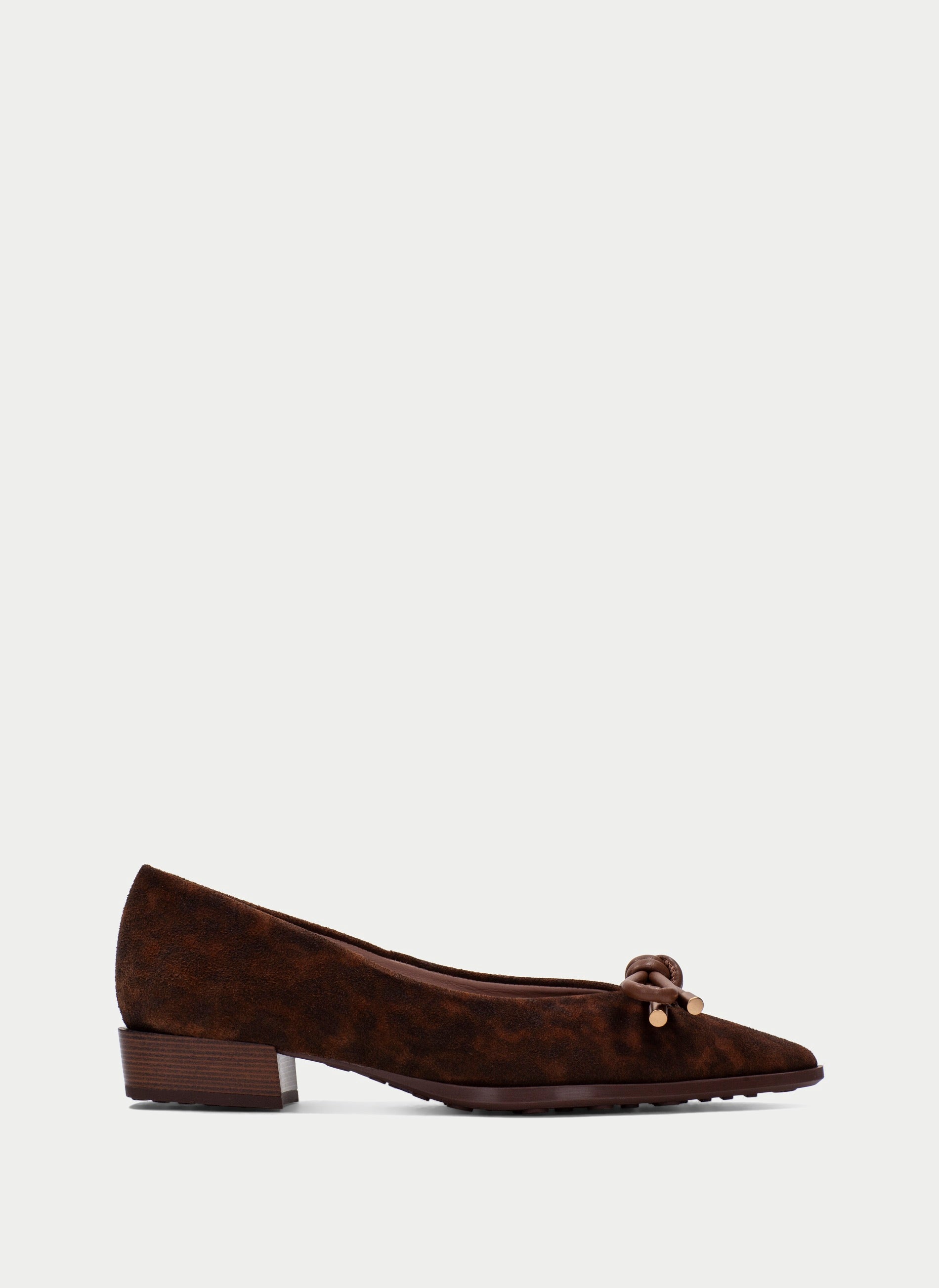Hispanitas- Turin Ballerina Shoes in Leopard Avellana