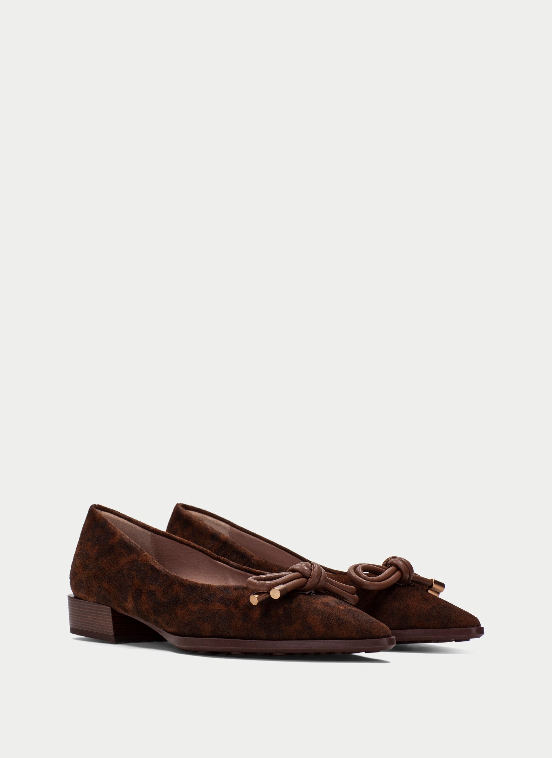 Hispanitas- Turin Ballerina Shoes in Leopard Avellana