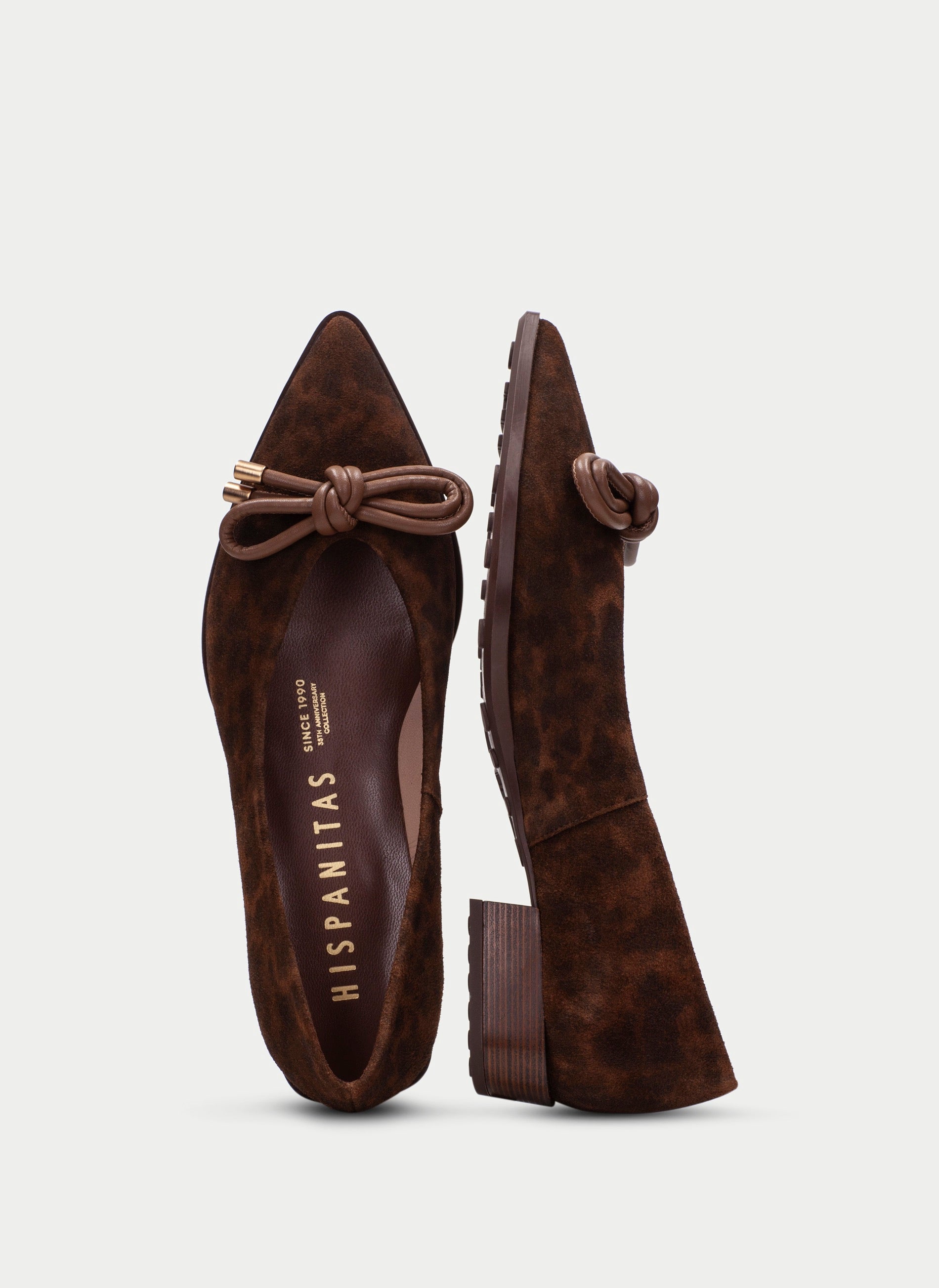 Hispanitas- Turin Ballerina Shoes in Leopard Avellana