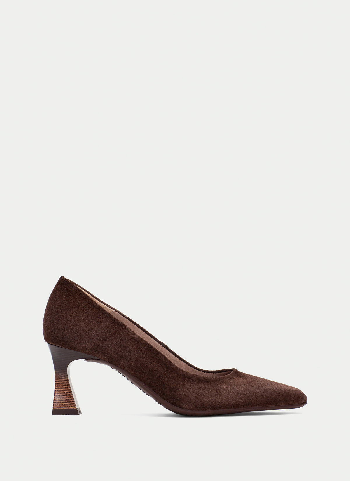 Hispanitas- Dalia Pump in Velour Cocoa