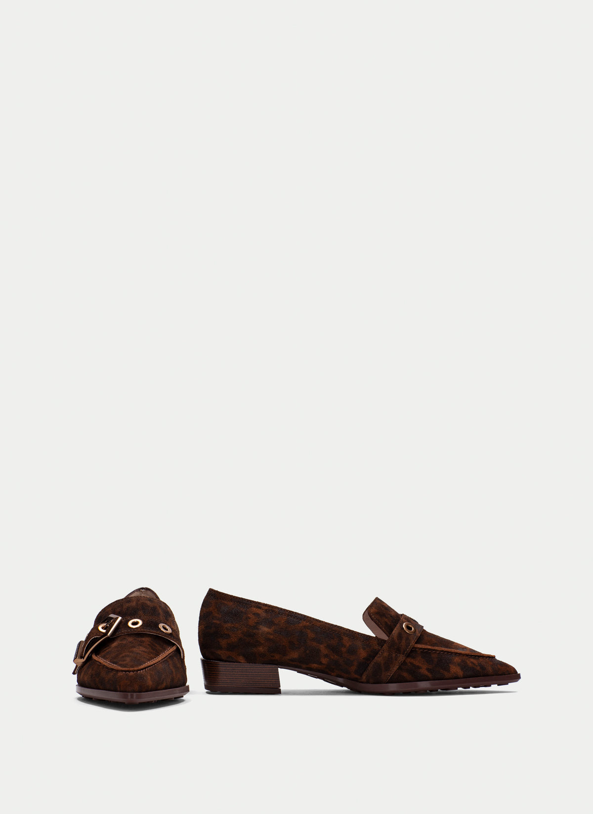 Hipanitas- Turin Loafer in Leopard Avellana