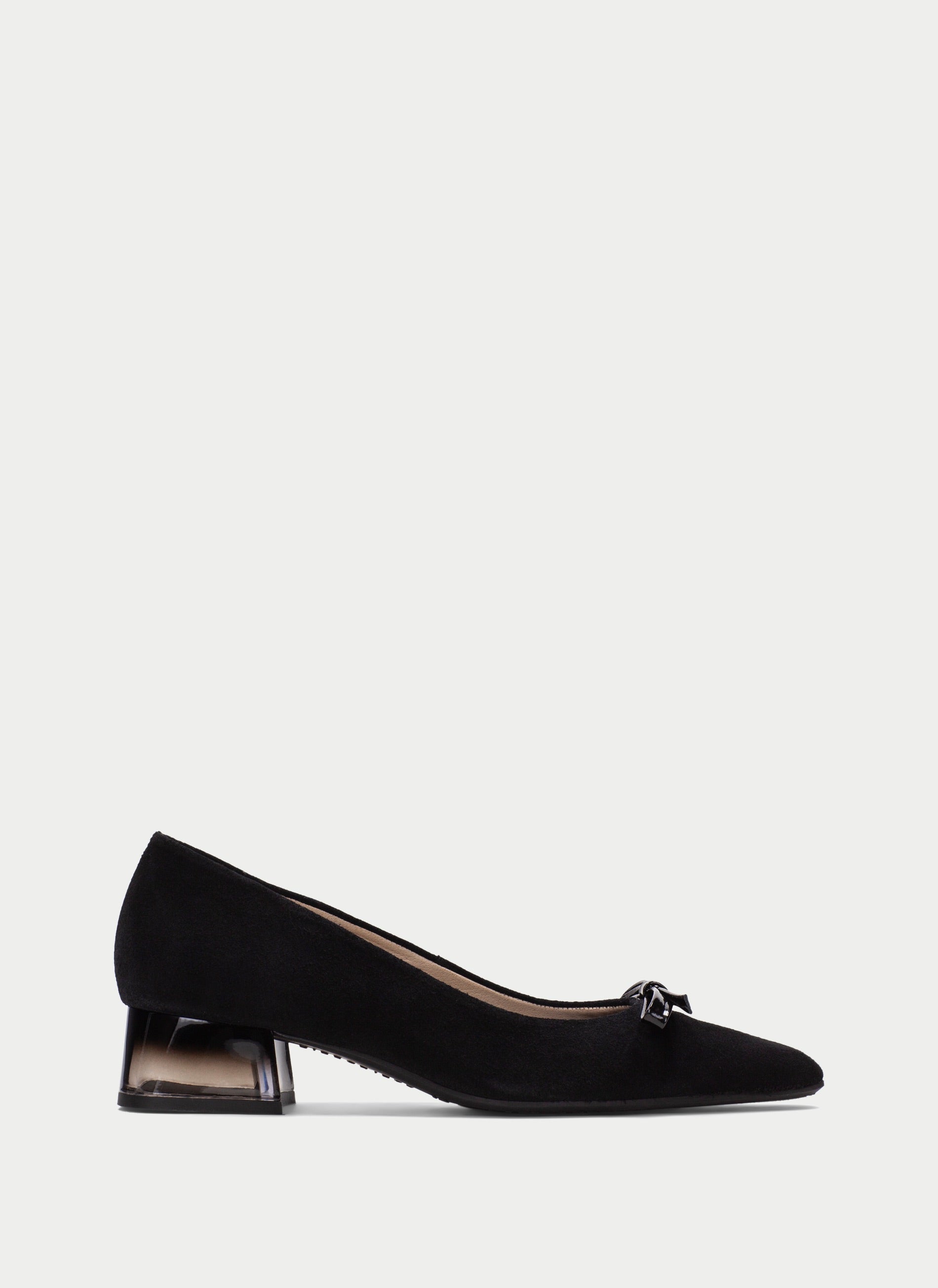 Hispanitas- Sahara Bow Velour Flat in Black