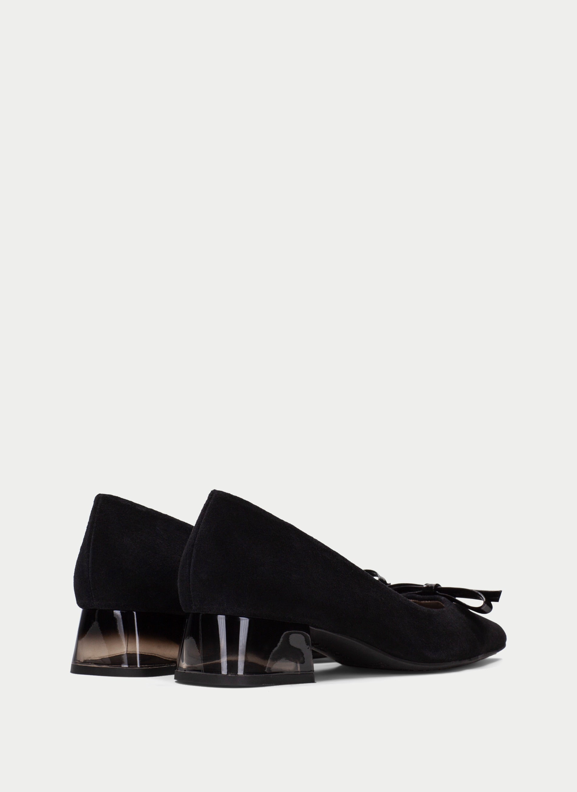 Hispanitas- Sahara Bow Velour Flat in Black