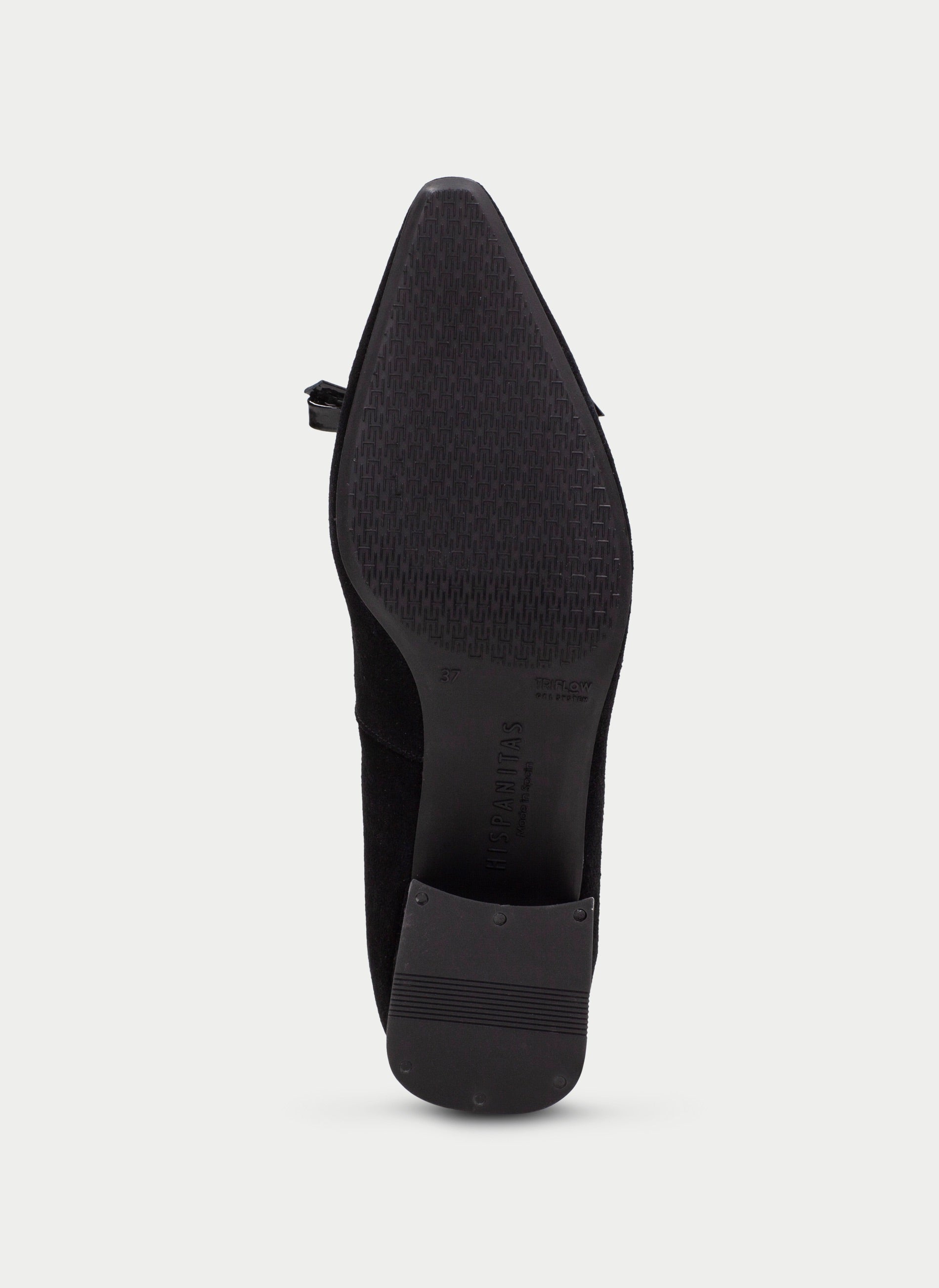 Hispanitas- Sahara Bow Velour Flat in Black