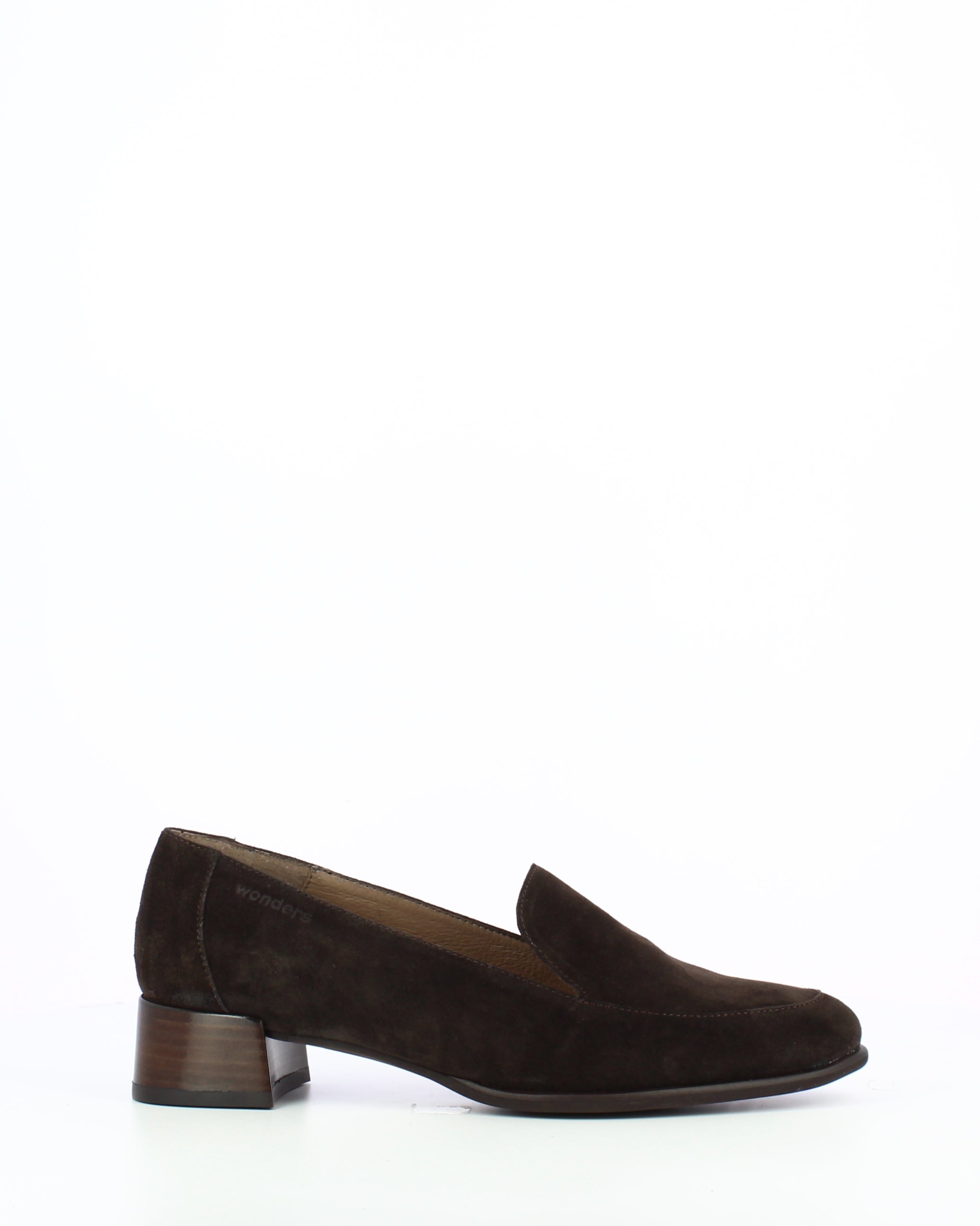 Wonders- Suede Pointed Toe Loafer in Luxe Testa