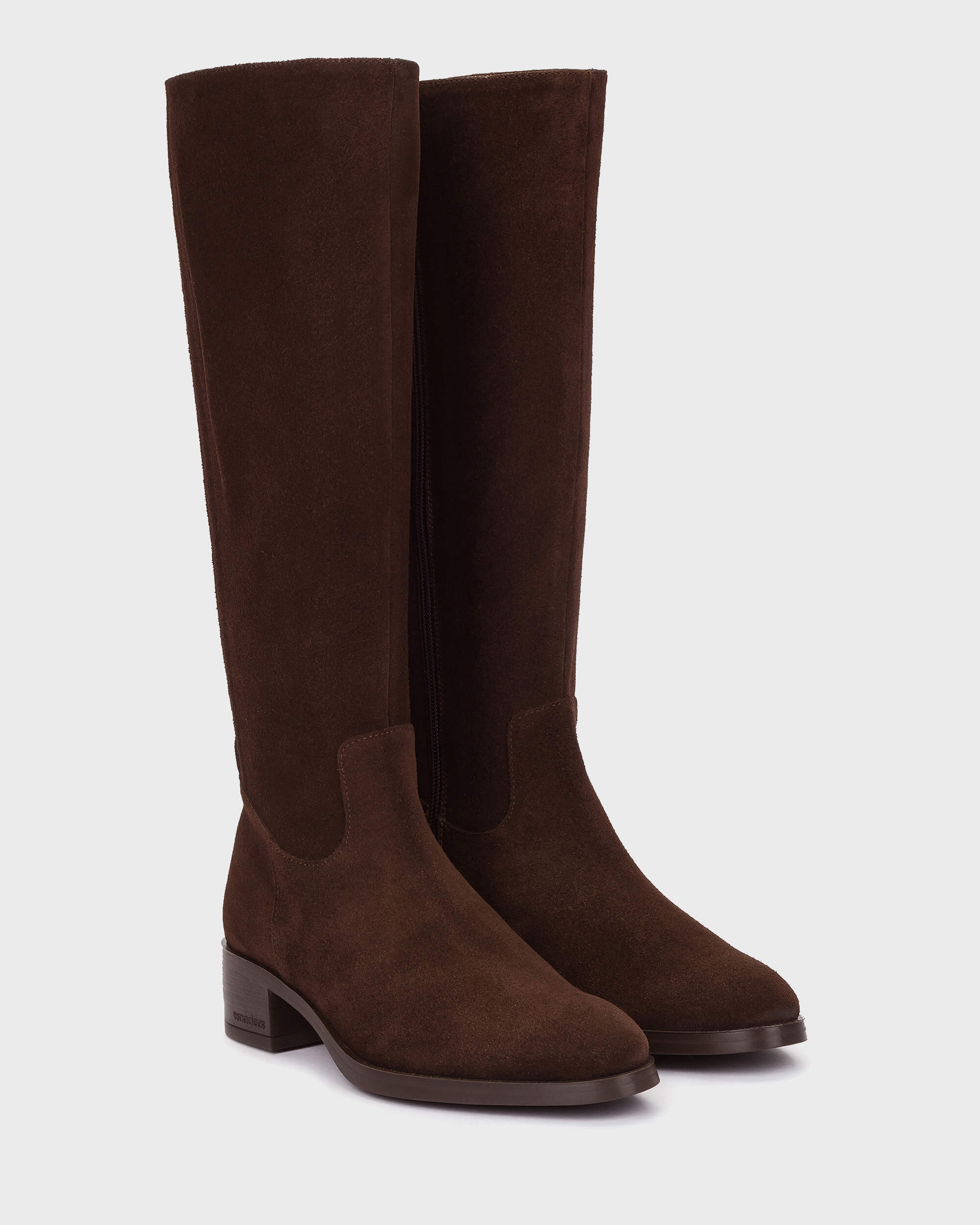 Wonders- Suede Knee-High Boot in Luxe Testa