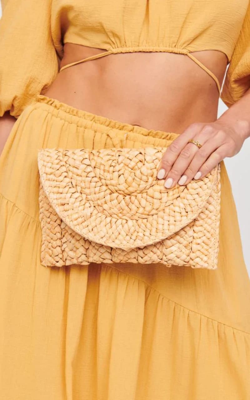 Urban Expressions - Aegean Straw Clutch - ACCESSORIES