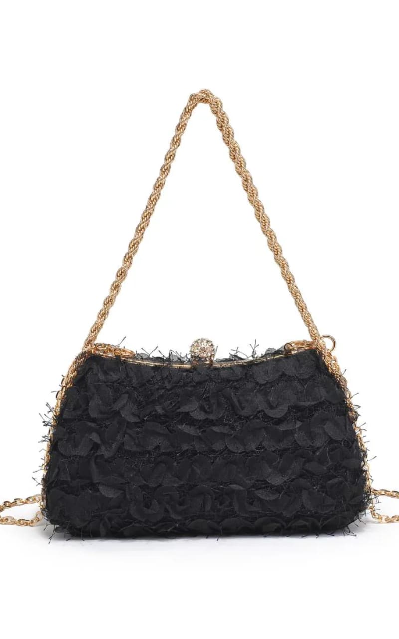 Urban Expression- Maxi Evening Bag in Black - & Wallet