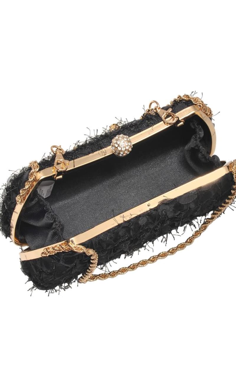 Urban Expression- Maxi Evening Bag in Black - & Wallet
