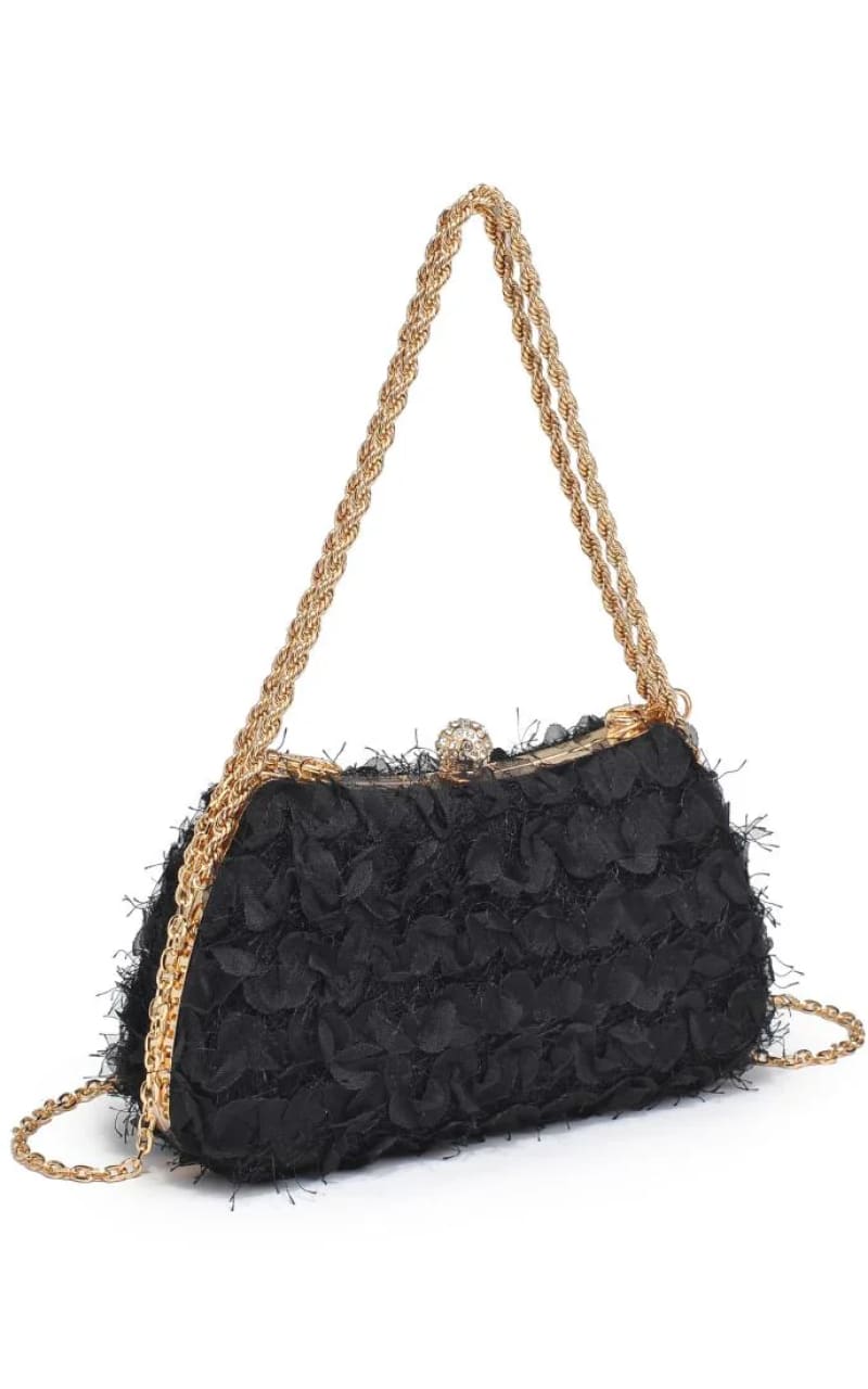 Urban Expression- Maxi Evening Bag in Black - & Wallet