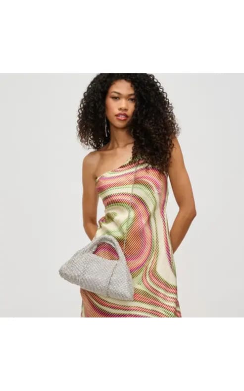Urban Expression- Renata Evening Bag in Pearl Silver - &