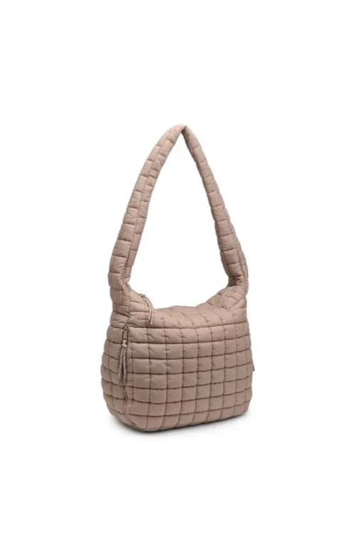 Urban Expressions- Leda Quilted Nylon Puffer Hobo Bag