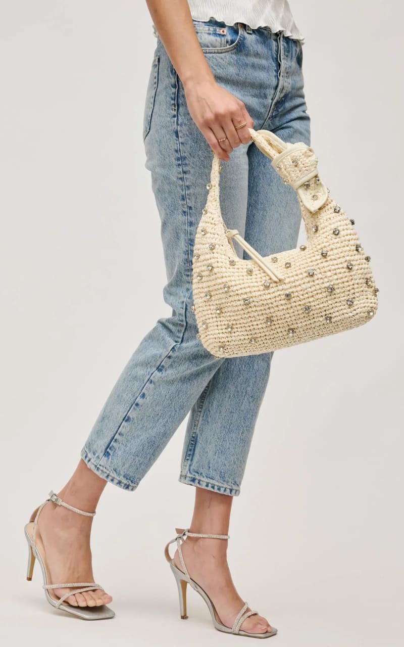 Urban Expressions - Jessa Straw Shoulder Bag - & Wallet